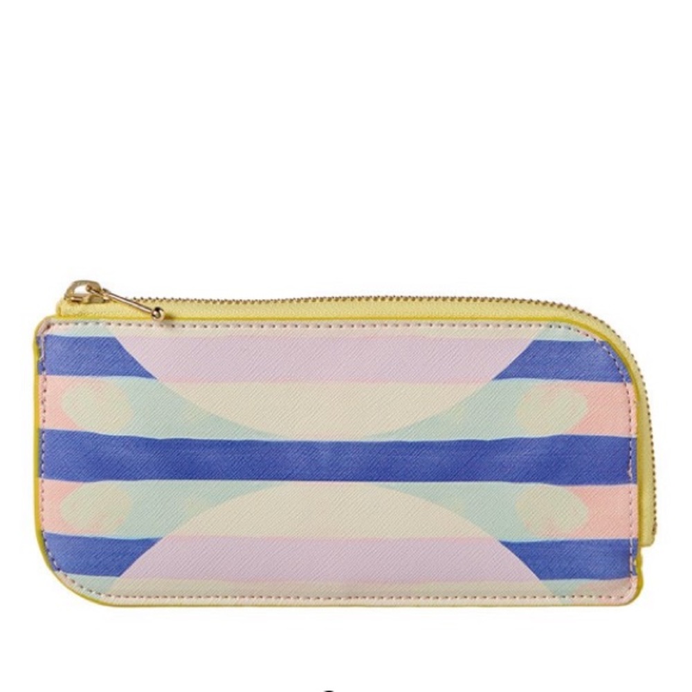 NWT Anthropologie Bessie Geo Stripe Pouch Wallet